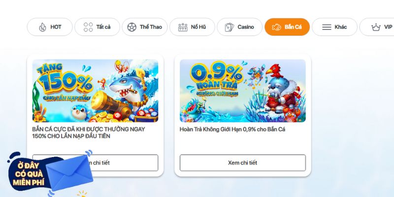 Điểm danh những ưu đãi hot nhất từ sân chơi